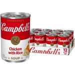 Campbell's Condensed Chicken and Rice Soup, 10.5 oz Can (12 Pack)